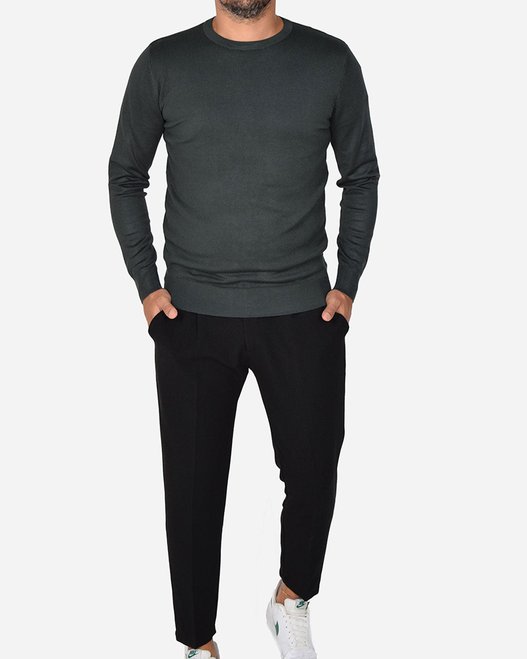 Pullover girocollo basic