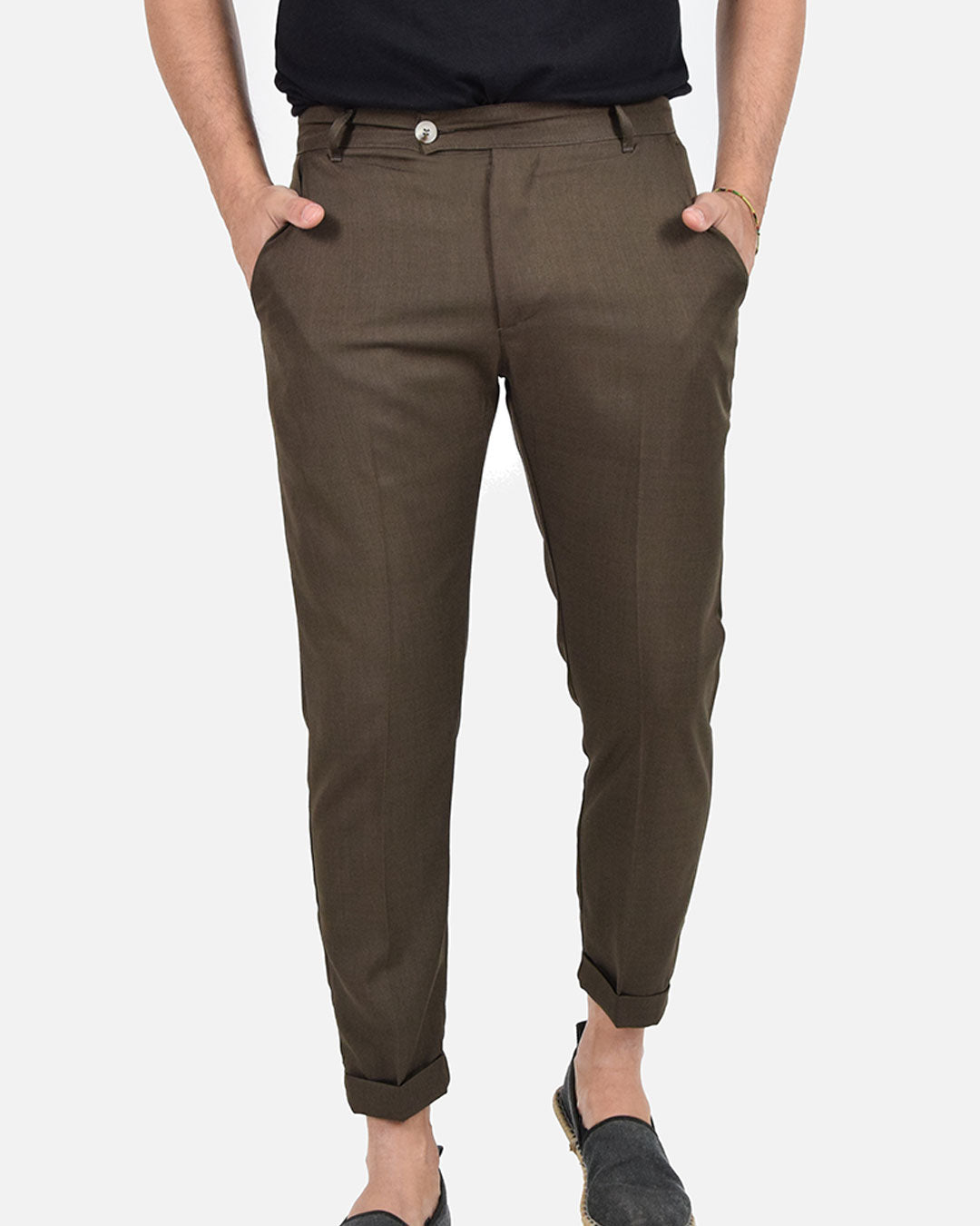 Pantaloni capri effetto sfumato