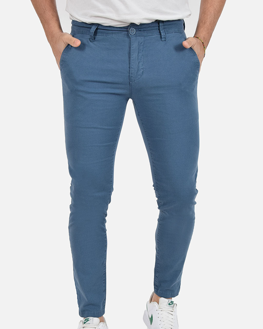 Pantaloni skinny capri microfantasia