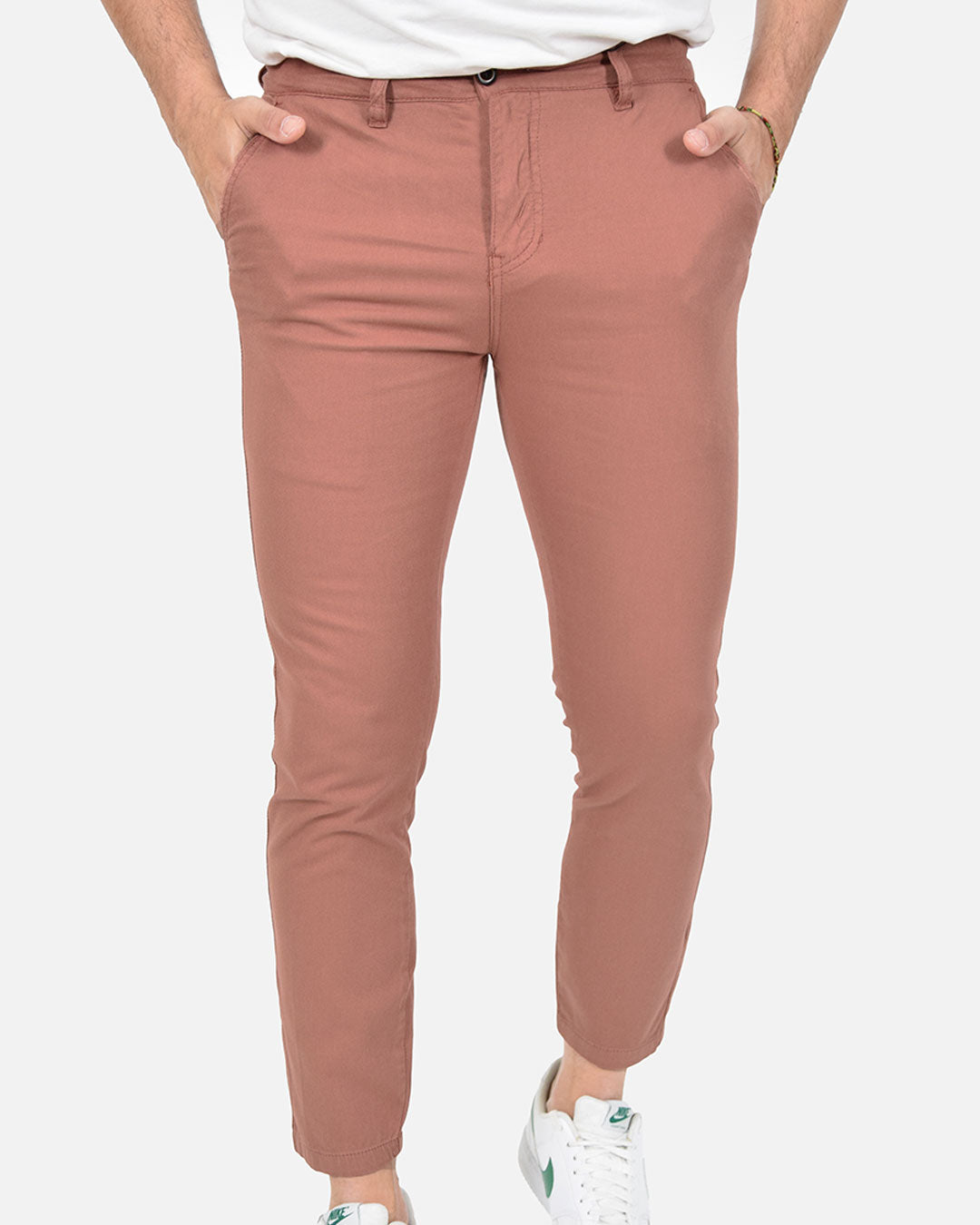 Pantaloni skinny capri in piquet
