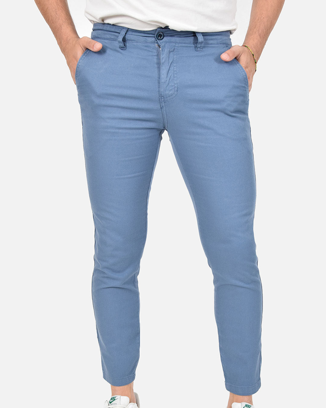 Pantaloni skinny capri in piquet