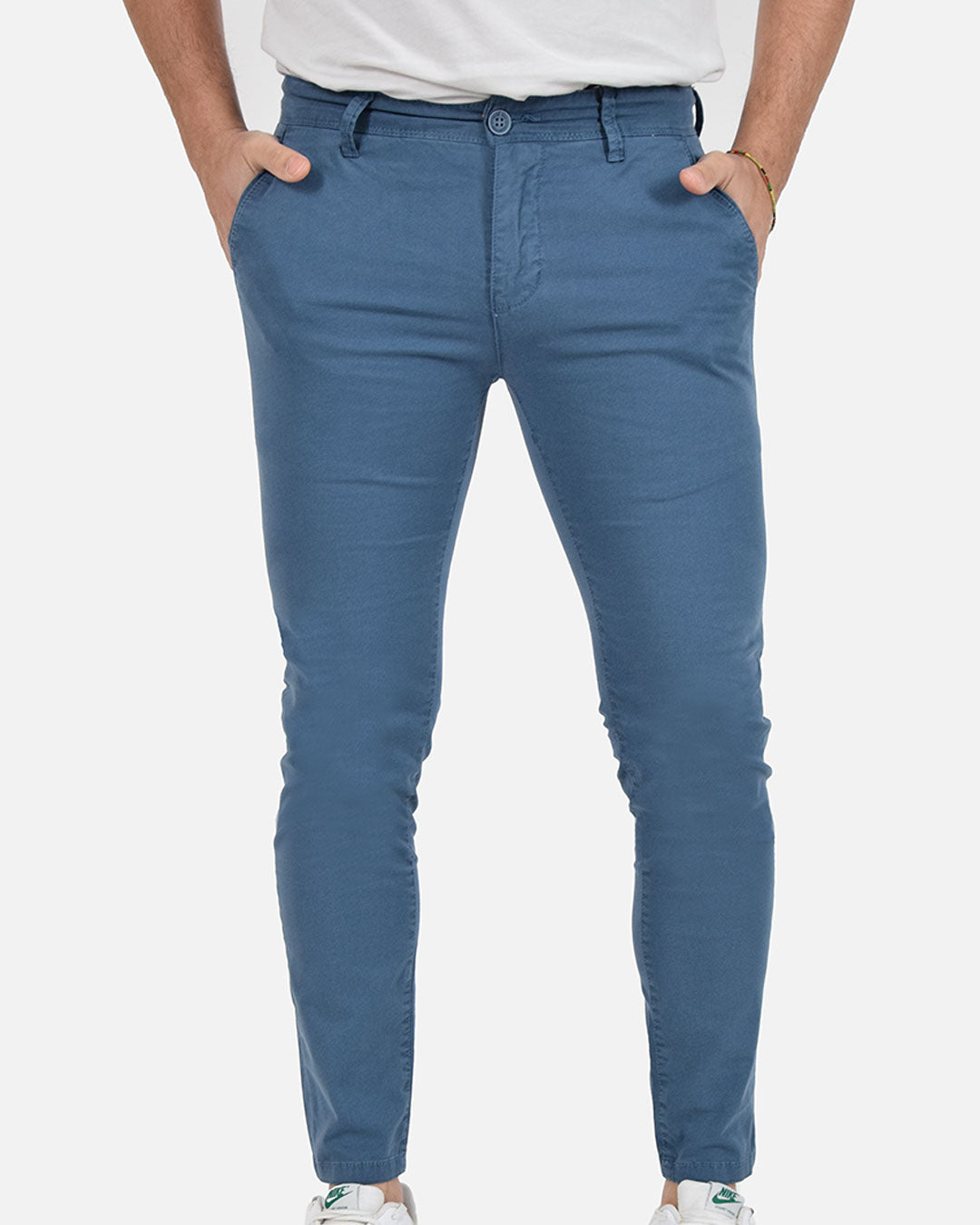 Pantaloni skinny capri microfantasia