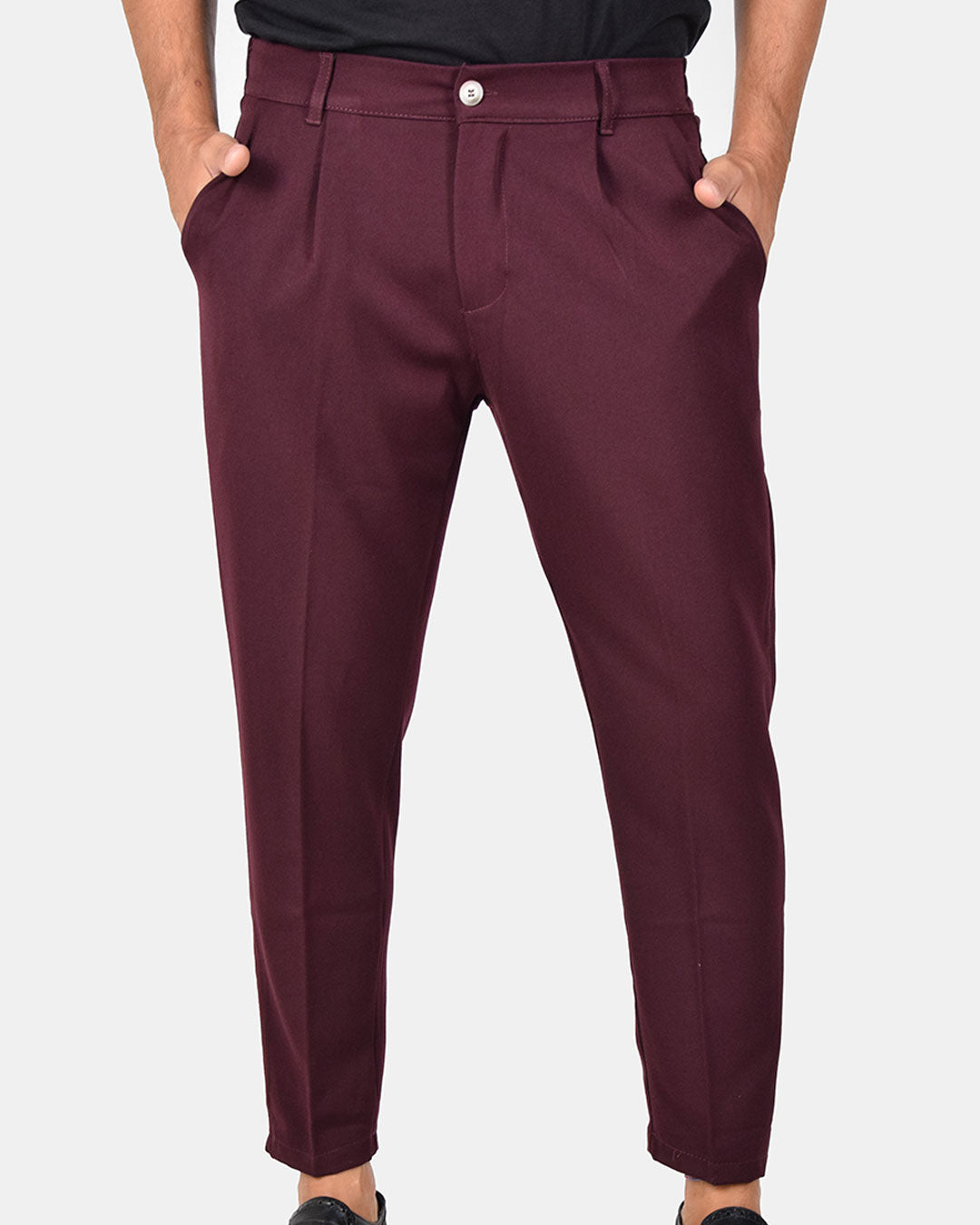 Pantaloni capri con vita elasticizzata
