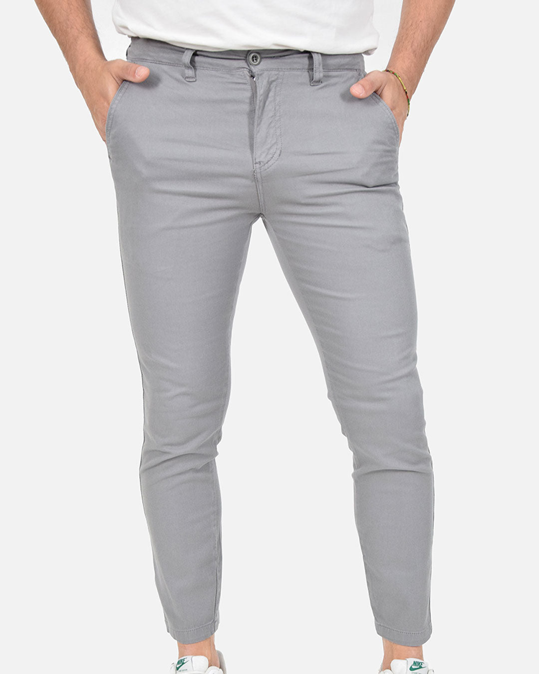 Pantaloni skinny capri in piquet