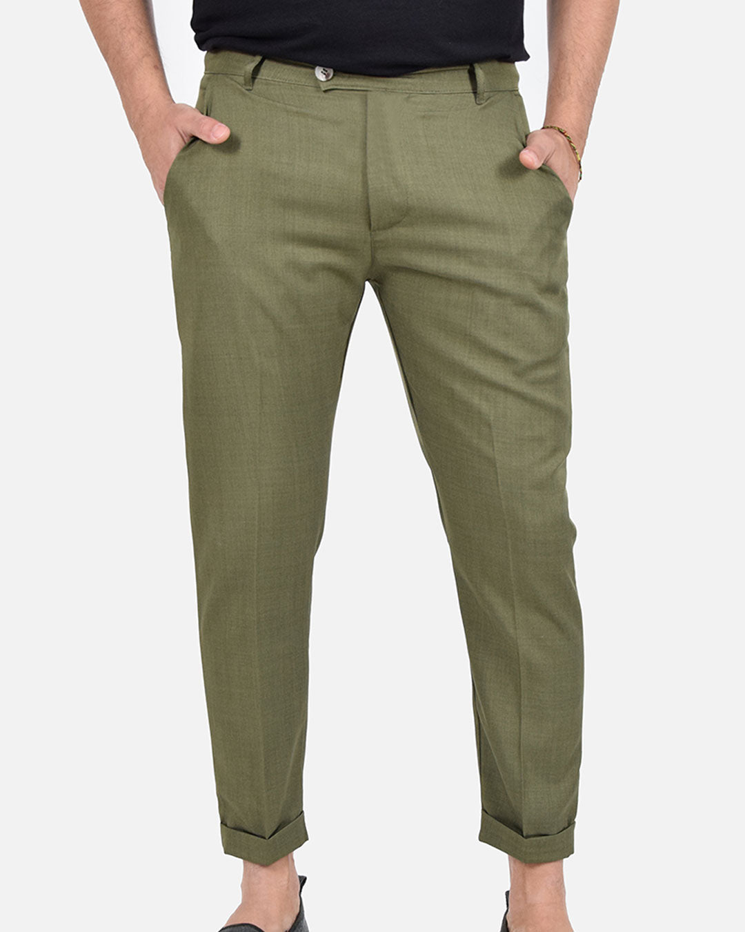 Pantaloni capri effetto sfumato