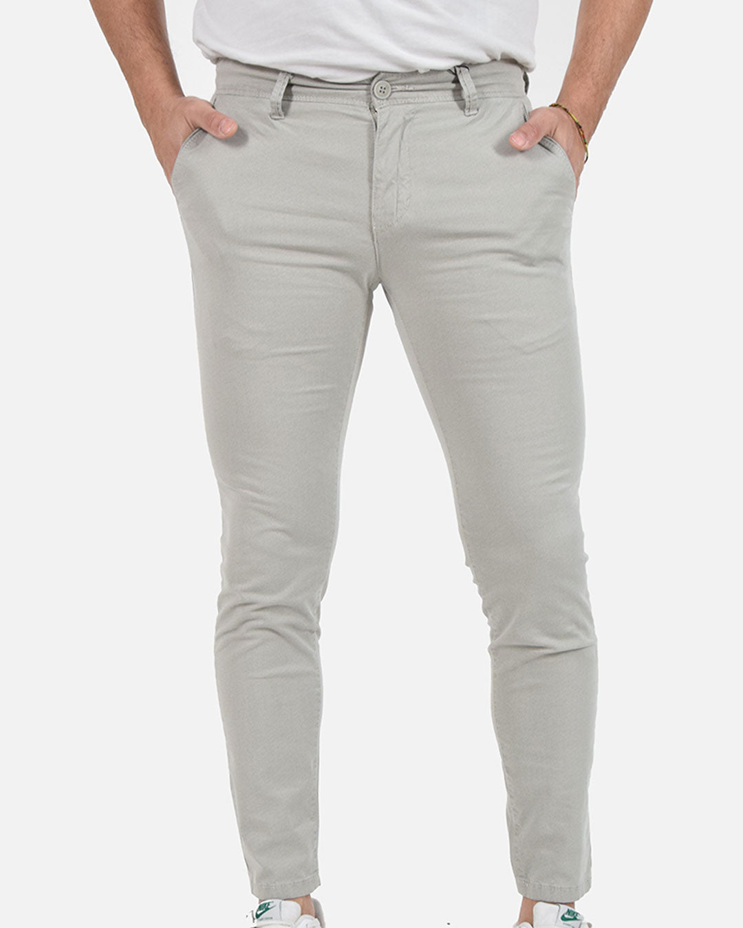 Pantaloni skinny capri microfantasia