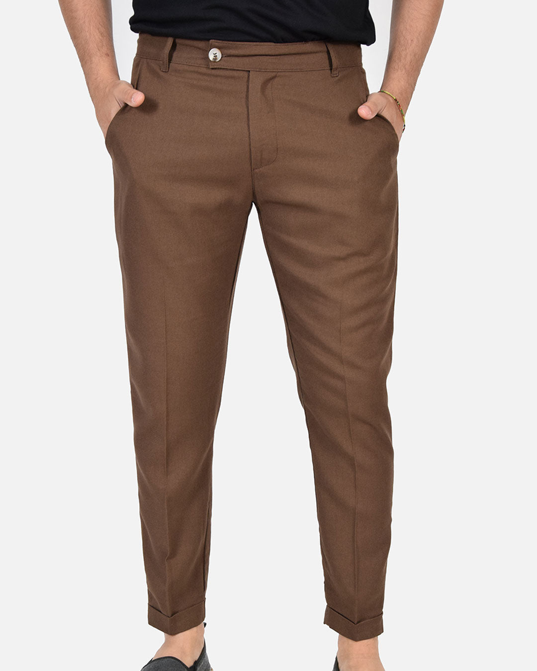 Pantaloni capri in lino