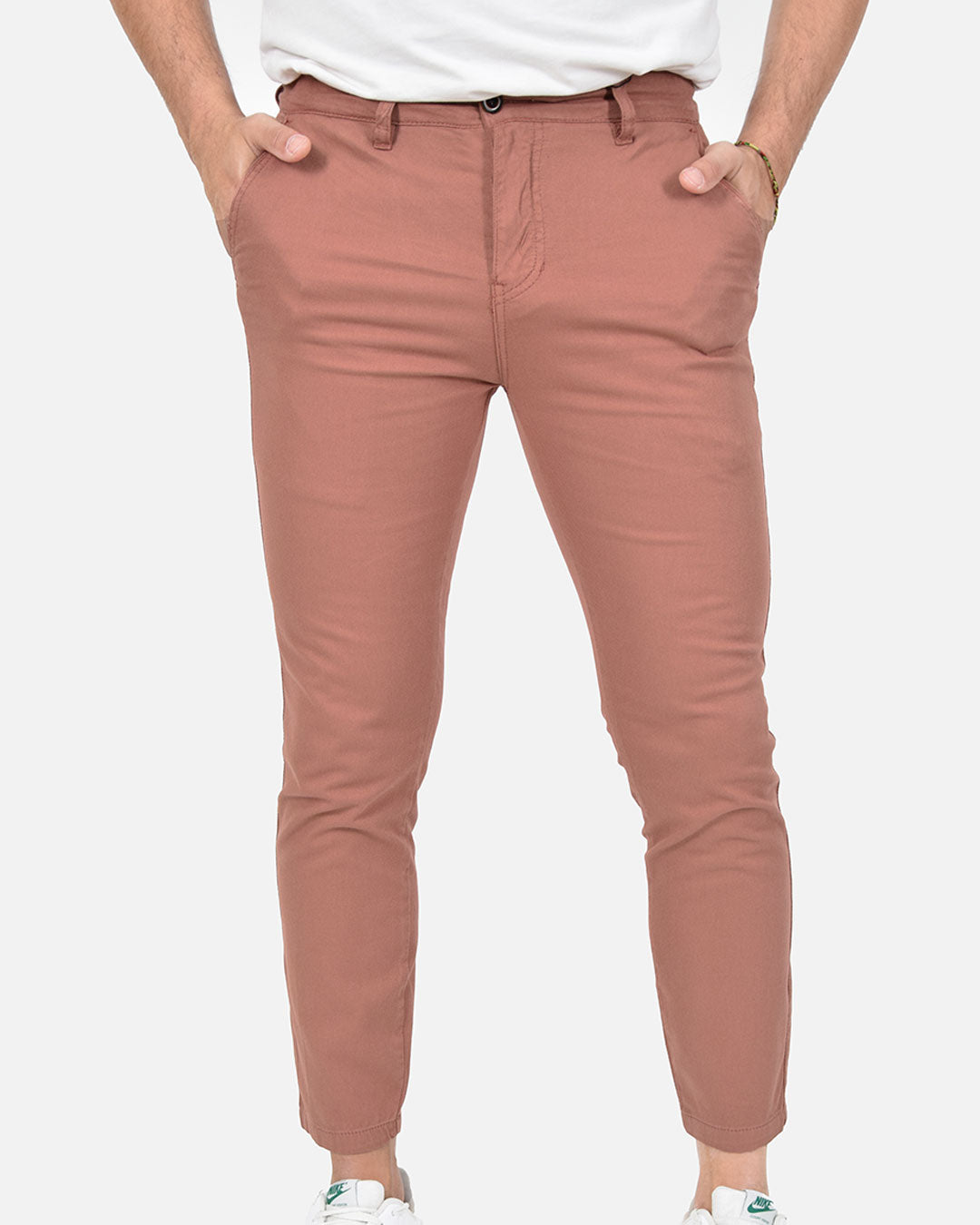 Pantaloni skinny capri in piquet
