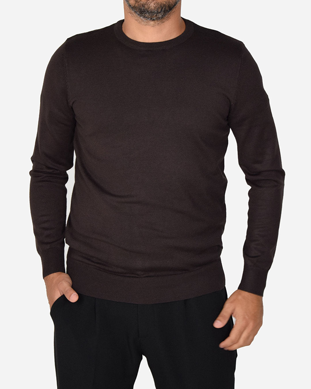 Pullover girocollo basic