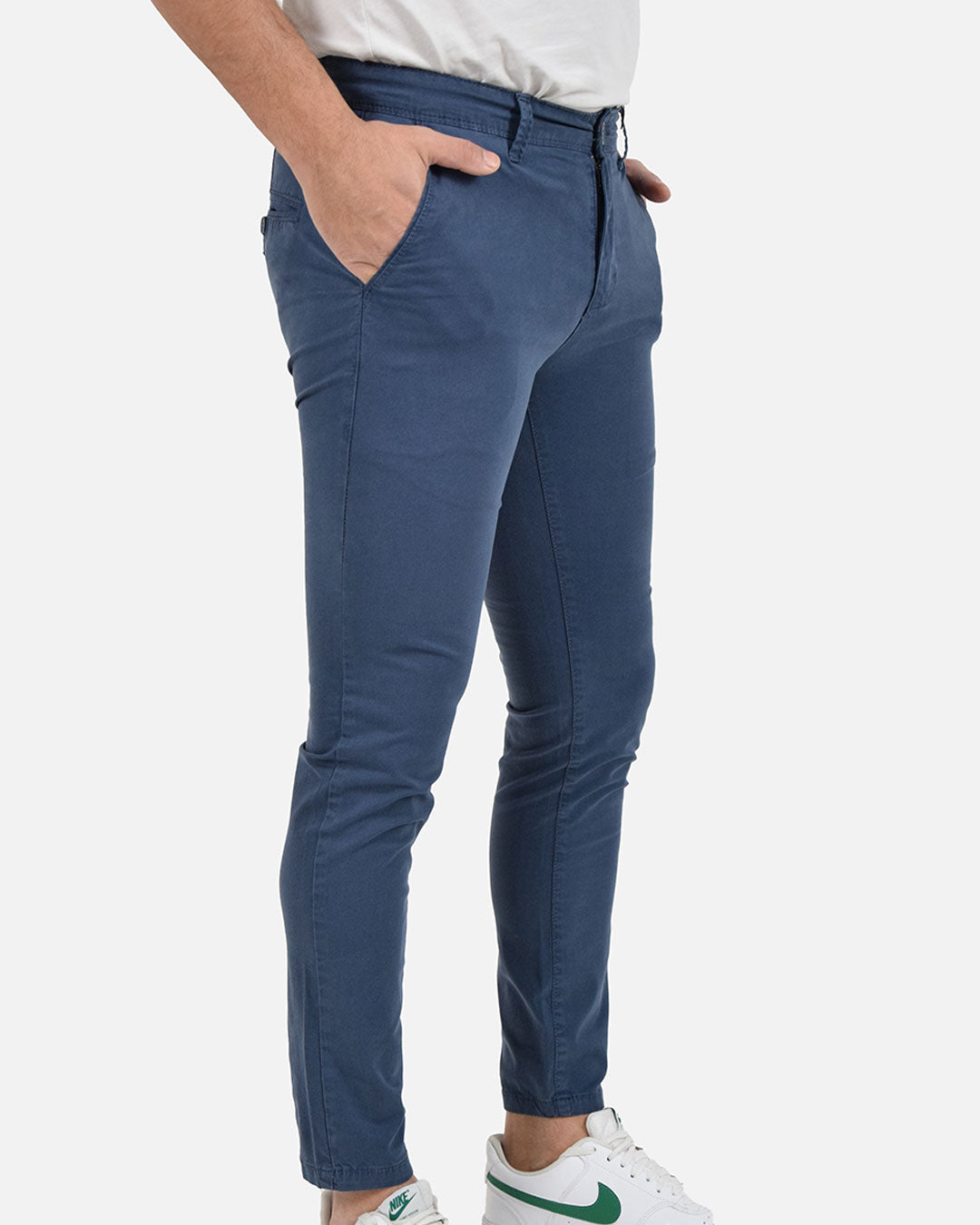 Pantaloni skinny capri microfantasia