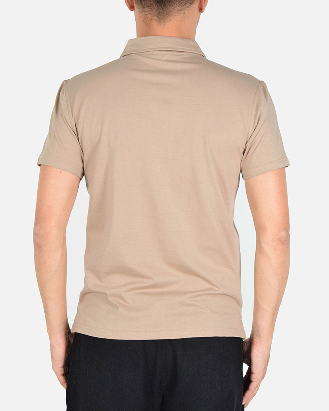 Maglia a polo in cotone elasticizzato