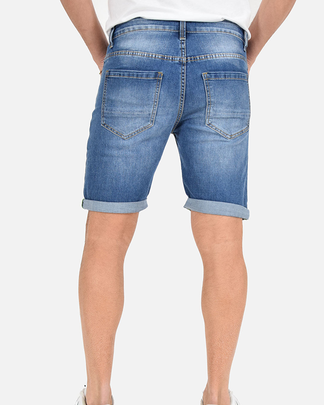 Bermuda skinny con strappi