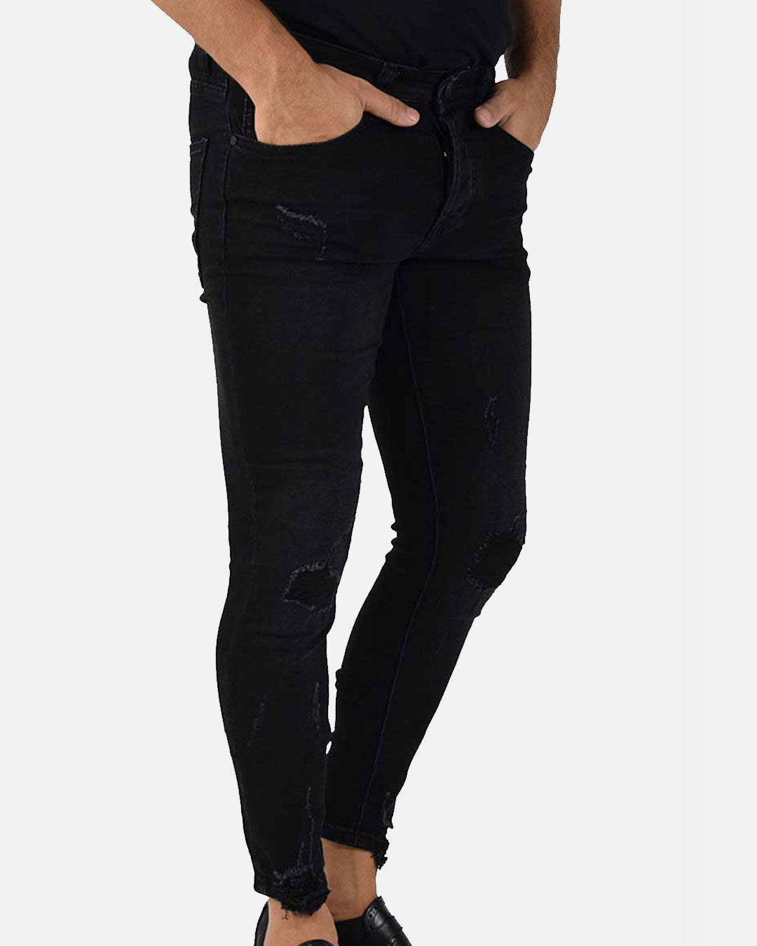 Jeans skinny con strappi