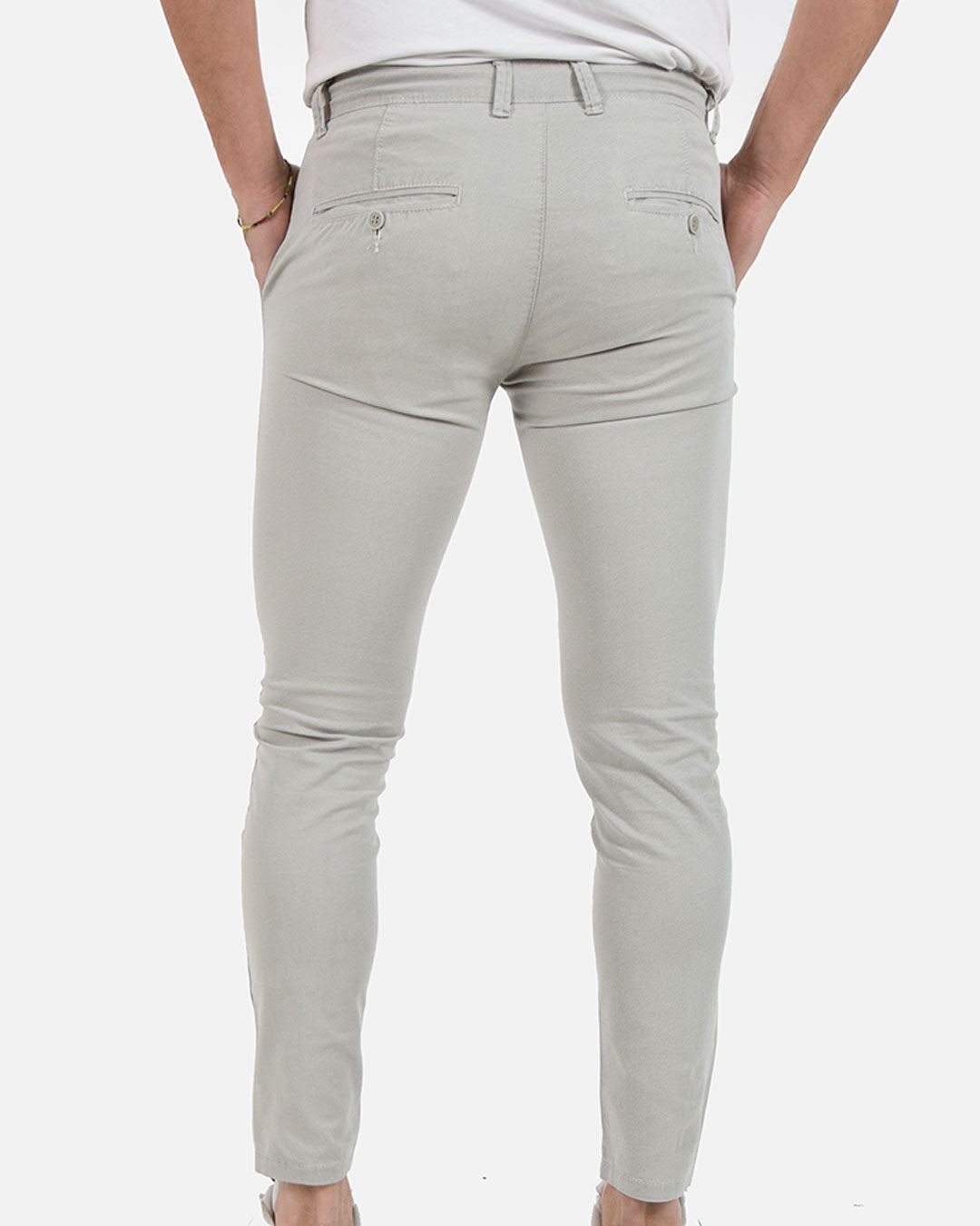 Pantaloni skinny capri microfantasia