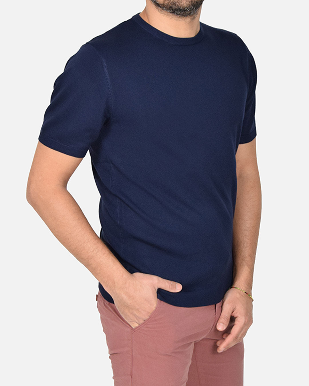 Maglia in filo a manica corta