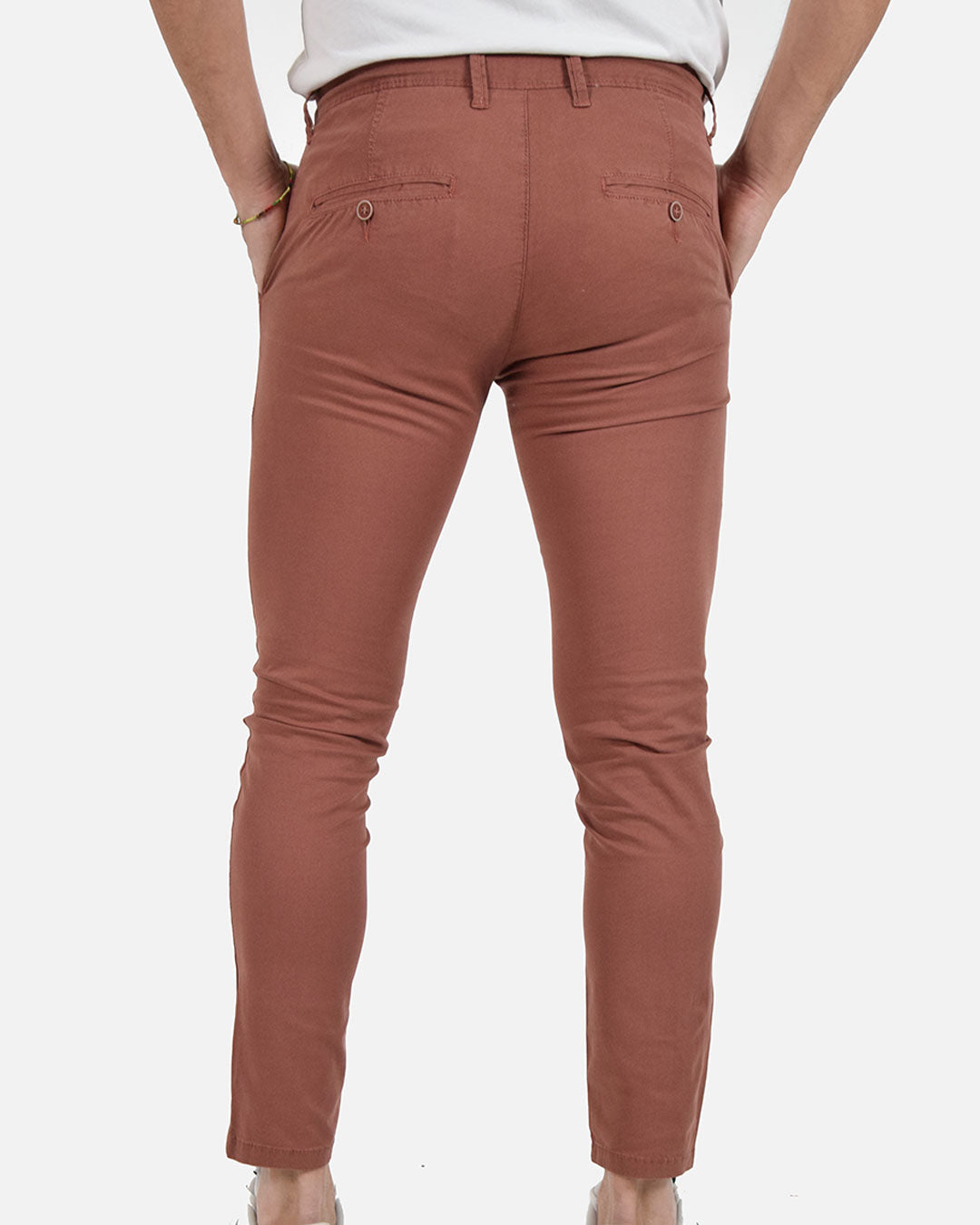 Pantaloni skinny capri microfantasia