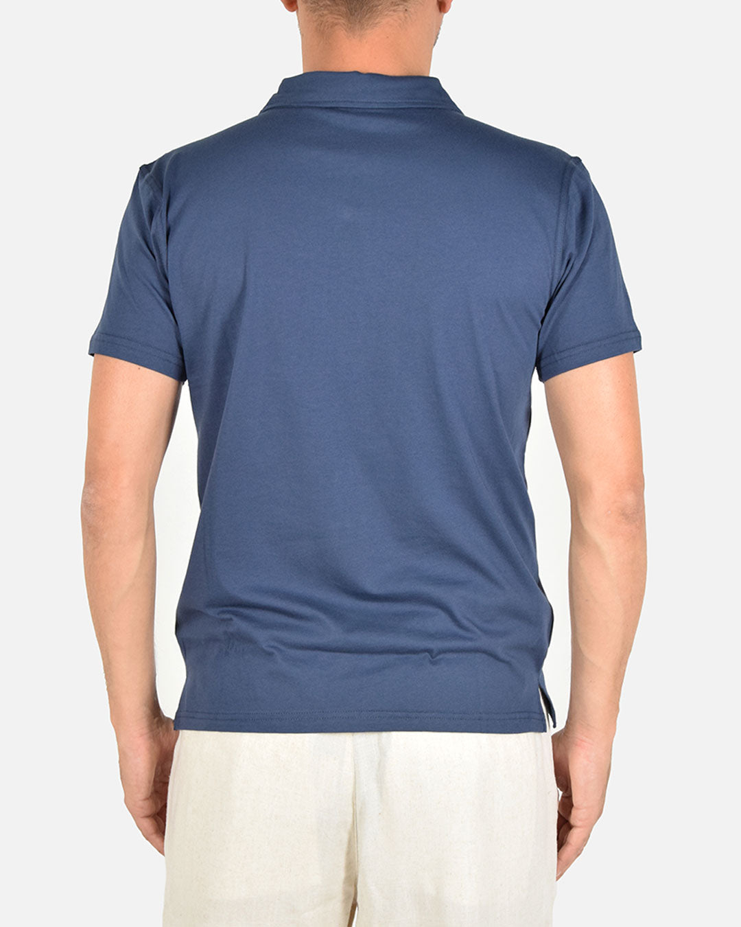 Maglia a polo in cotone elasticizzato