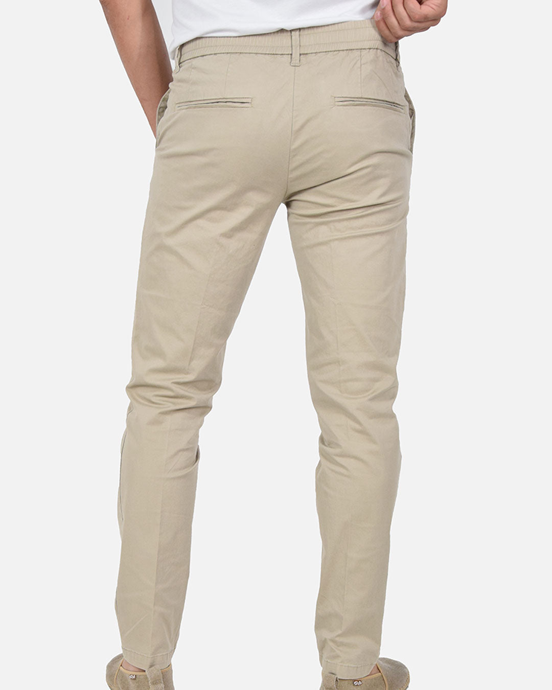 Pantaloni chino in cotone elasticizzato