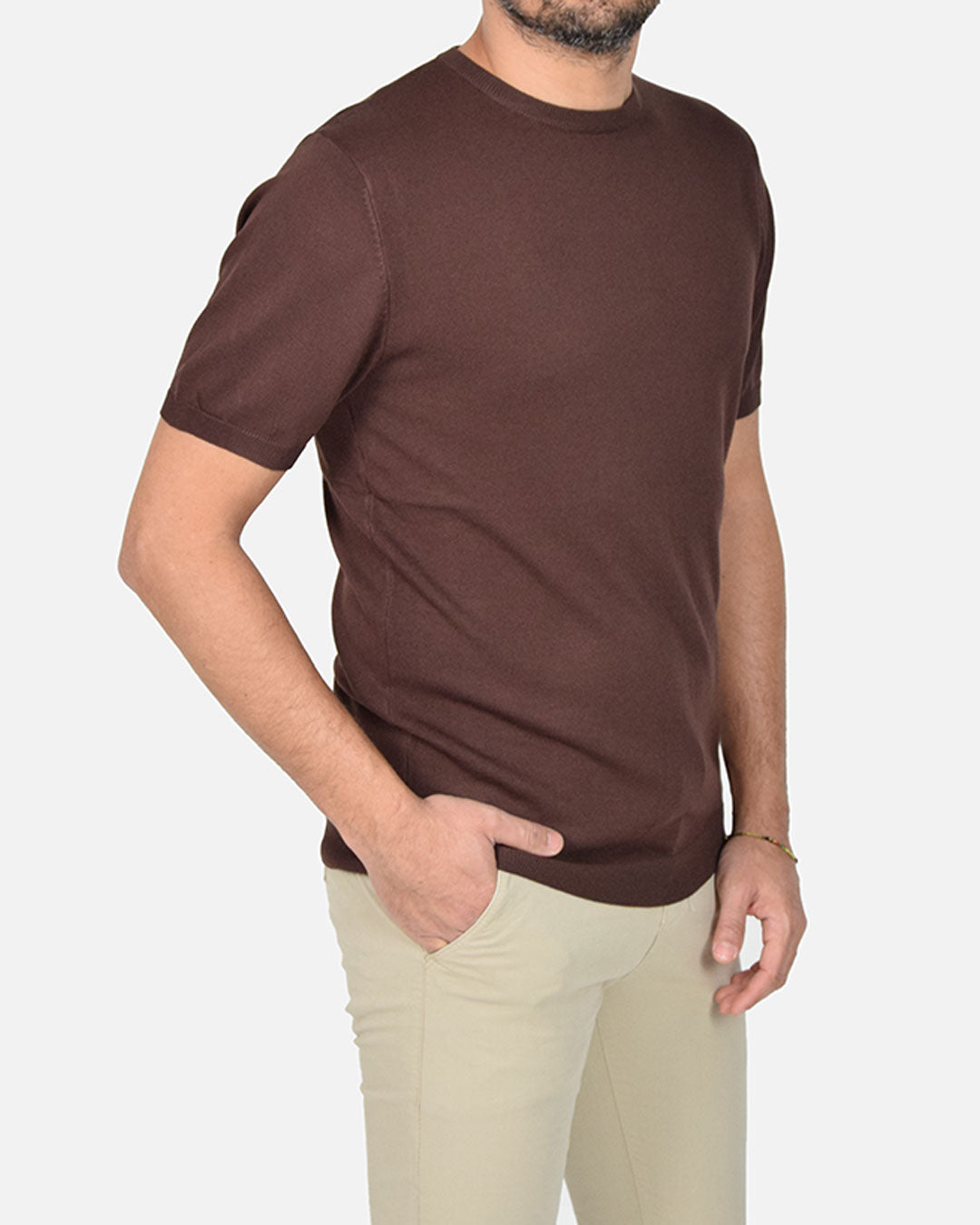 Maglia in filo a manica corta