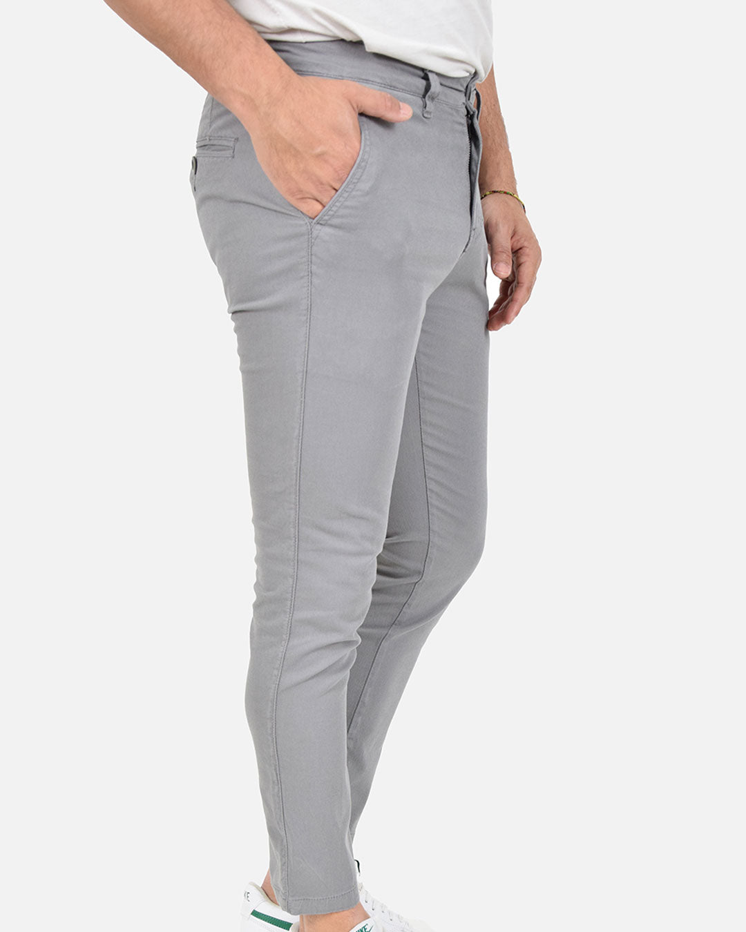 Pantaloni skinny capri in piquet