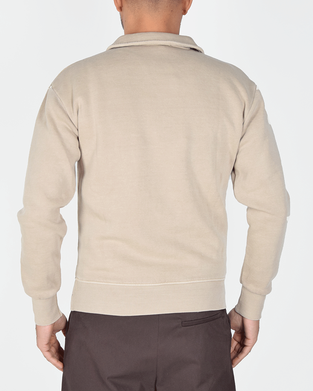 Felpa stone wash in cotone