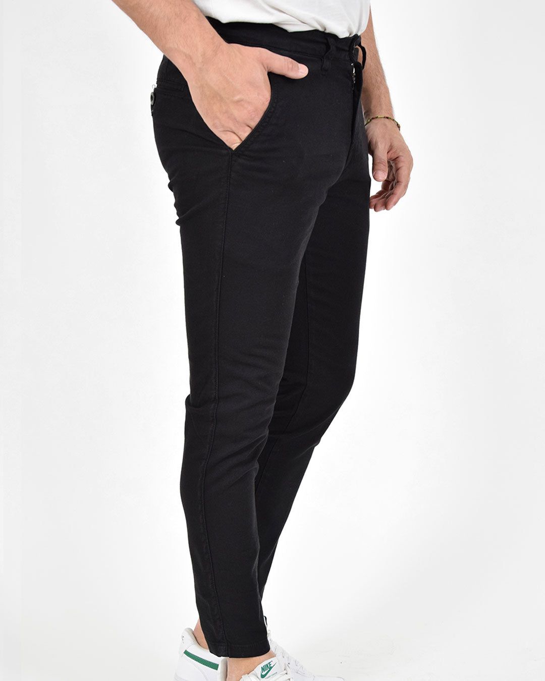 Pantaloni skinny capri in piquet