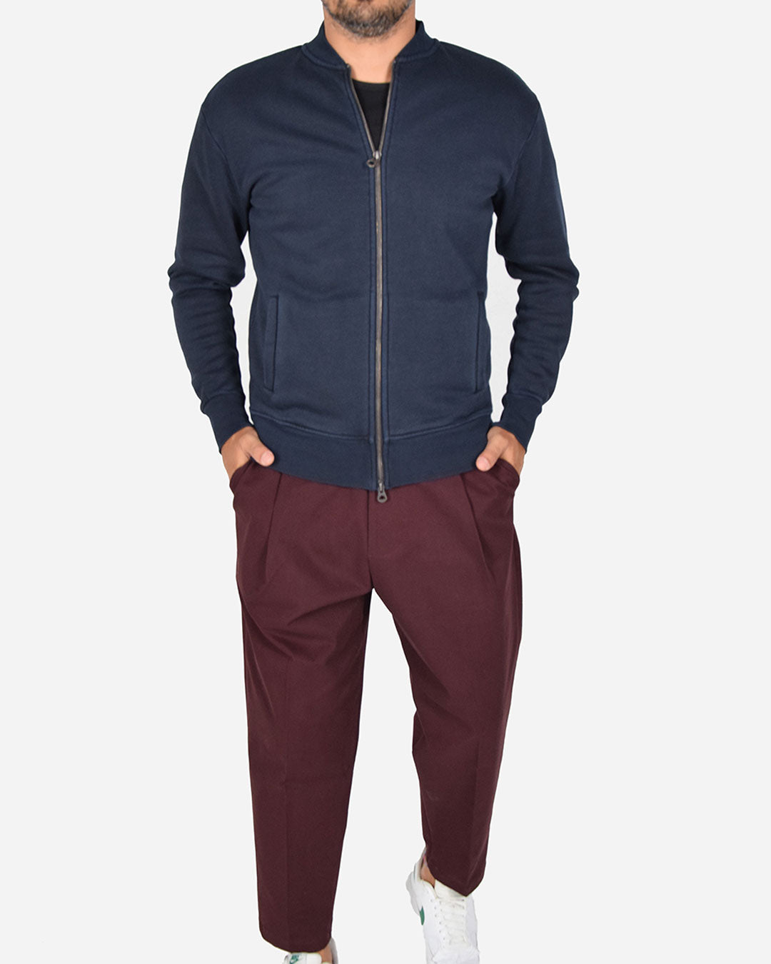 Pantaloni relax fit con laccio in vita