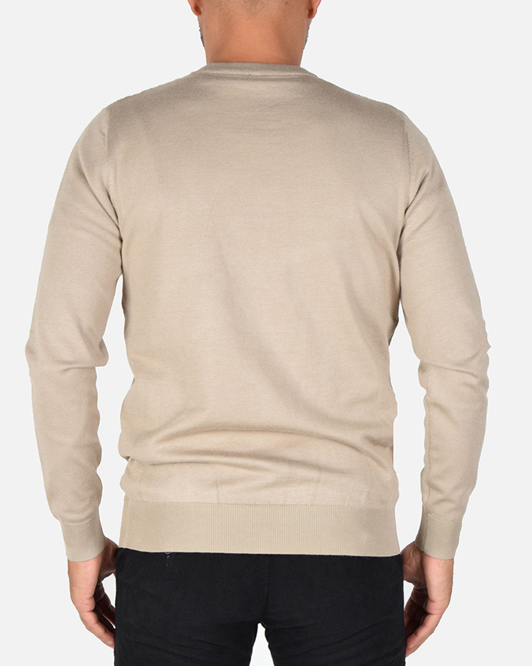Pullover girocollo a nido d'ape