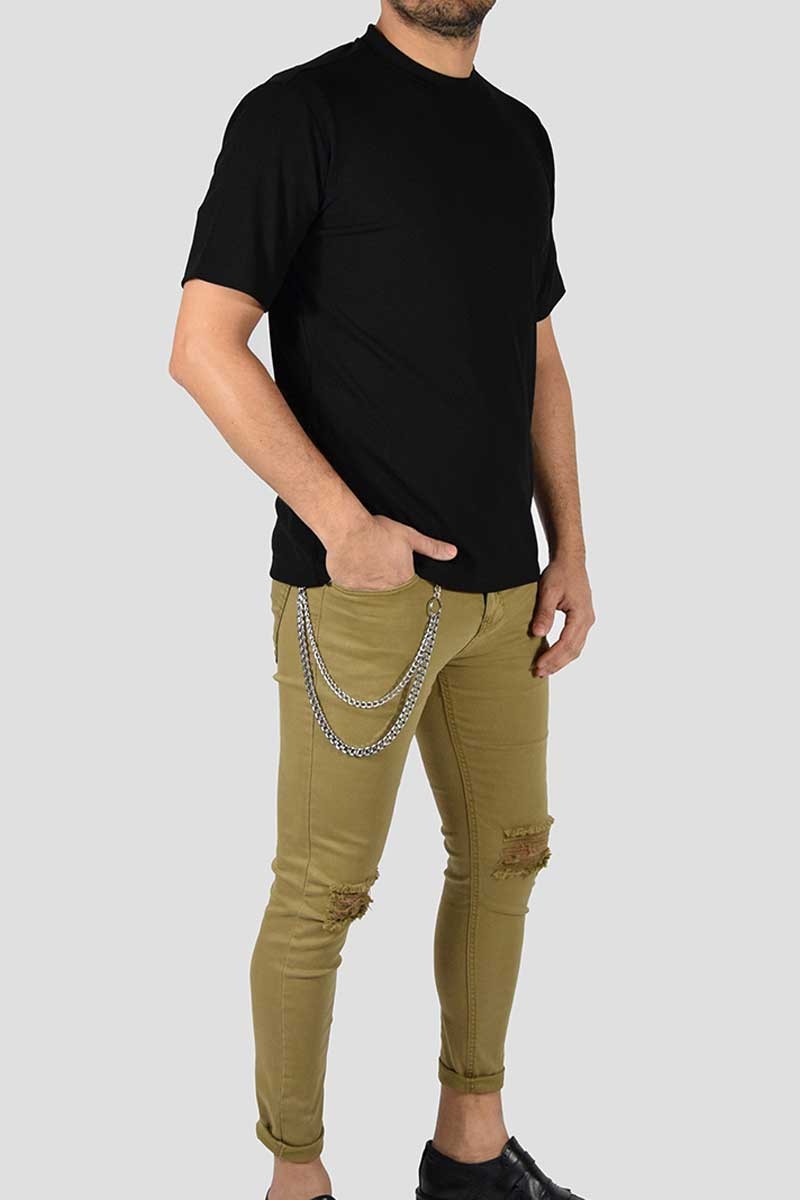 MAGLIA ELASTICIZZATA TESSUTO RIGATO