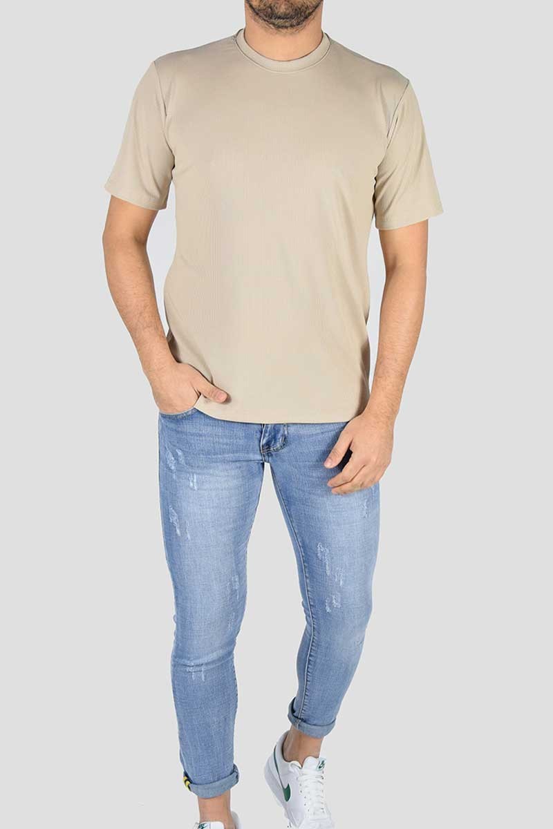 MAGLIA ELASTICIZZATA TESSUTO RIGATO