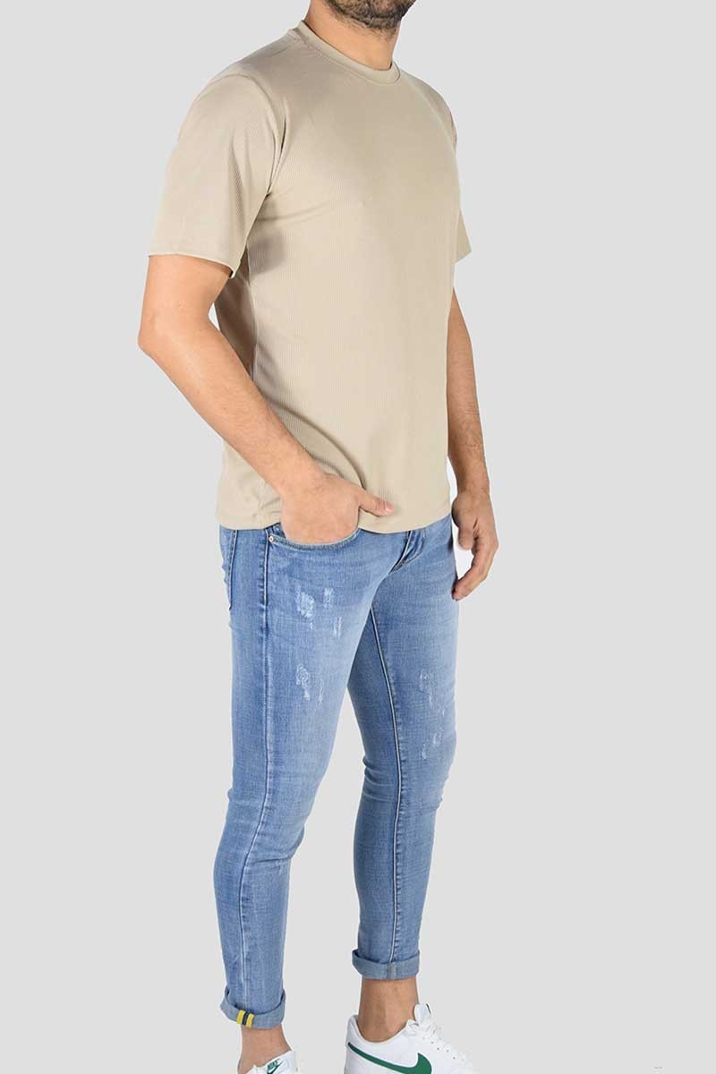 MAGLIA ELASTICIZZATA TESSUTO RIGATO