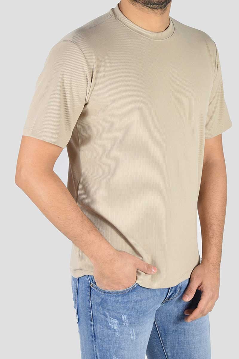 MAGLIA ELASTICIZZATA TESSUTO RIGATO