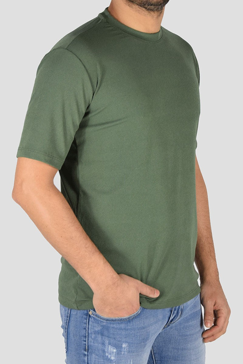 MAGLIA ELASTICIZZATA TESSUTO RIGATO