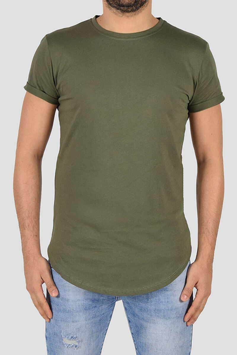 T-SHIRT CON TAGLIO ARROTONDATO