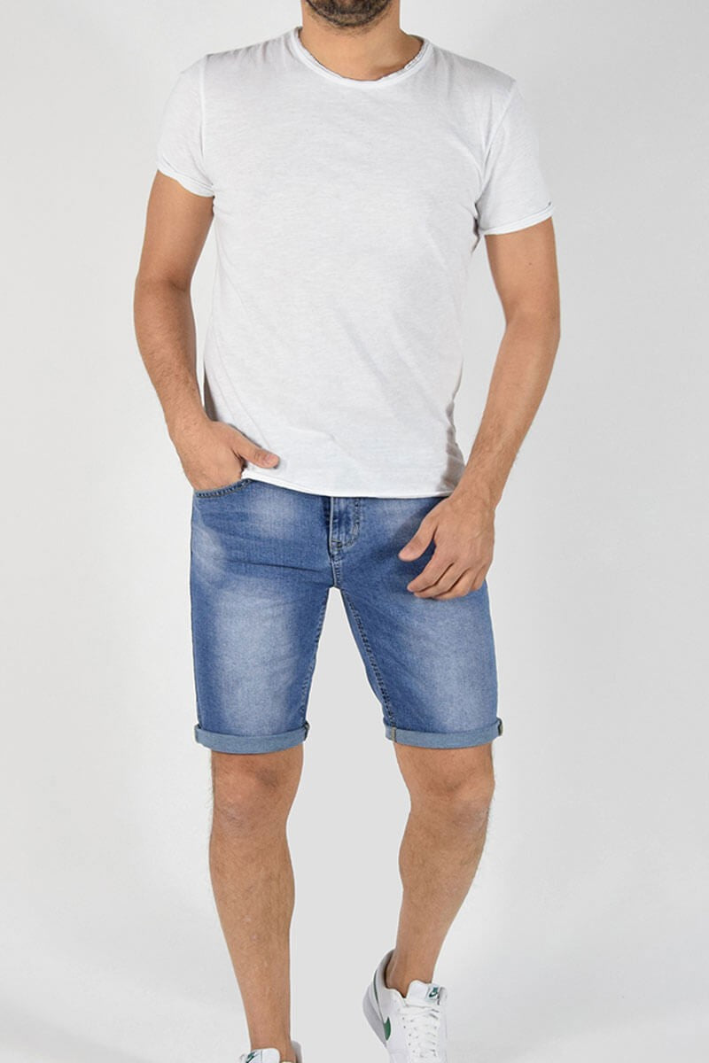 BERMUDA SKINNY IN DENIM