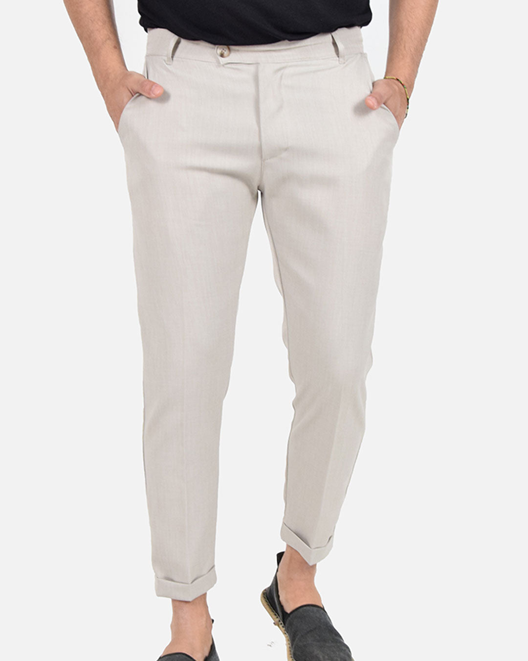 Pantaloni capri effetto sfumato