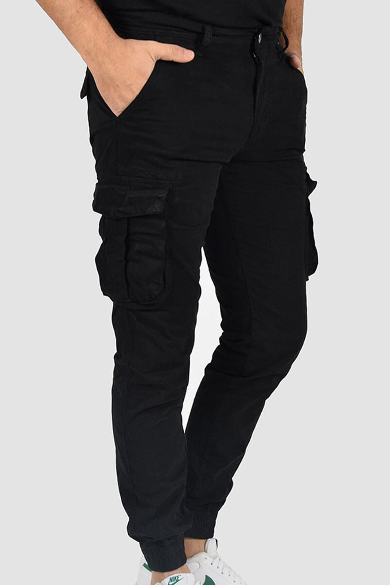 PANTALONI CON TASCONI E POLSINO