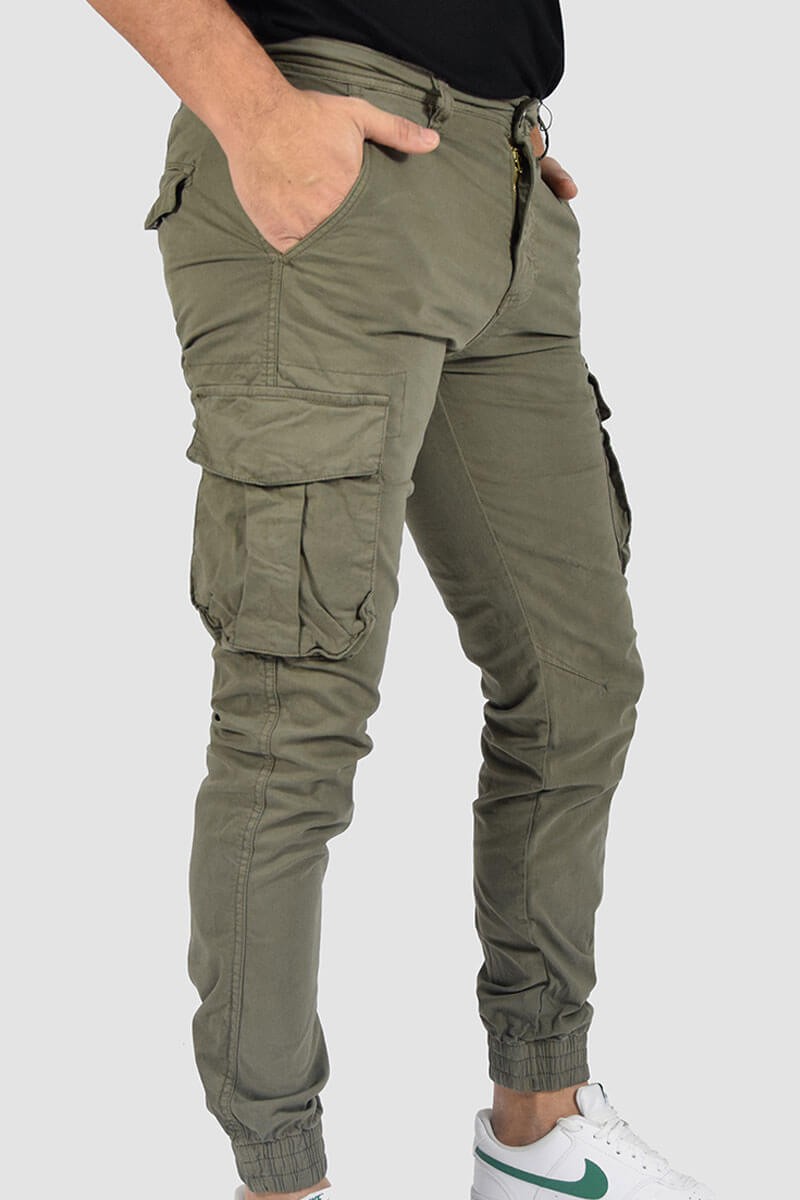 PANTALONI CON TASCONI E POLSINO