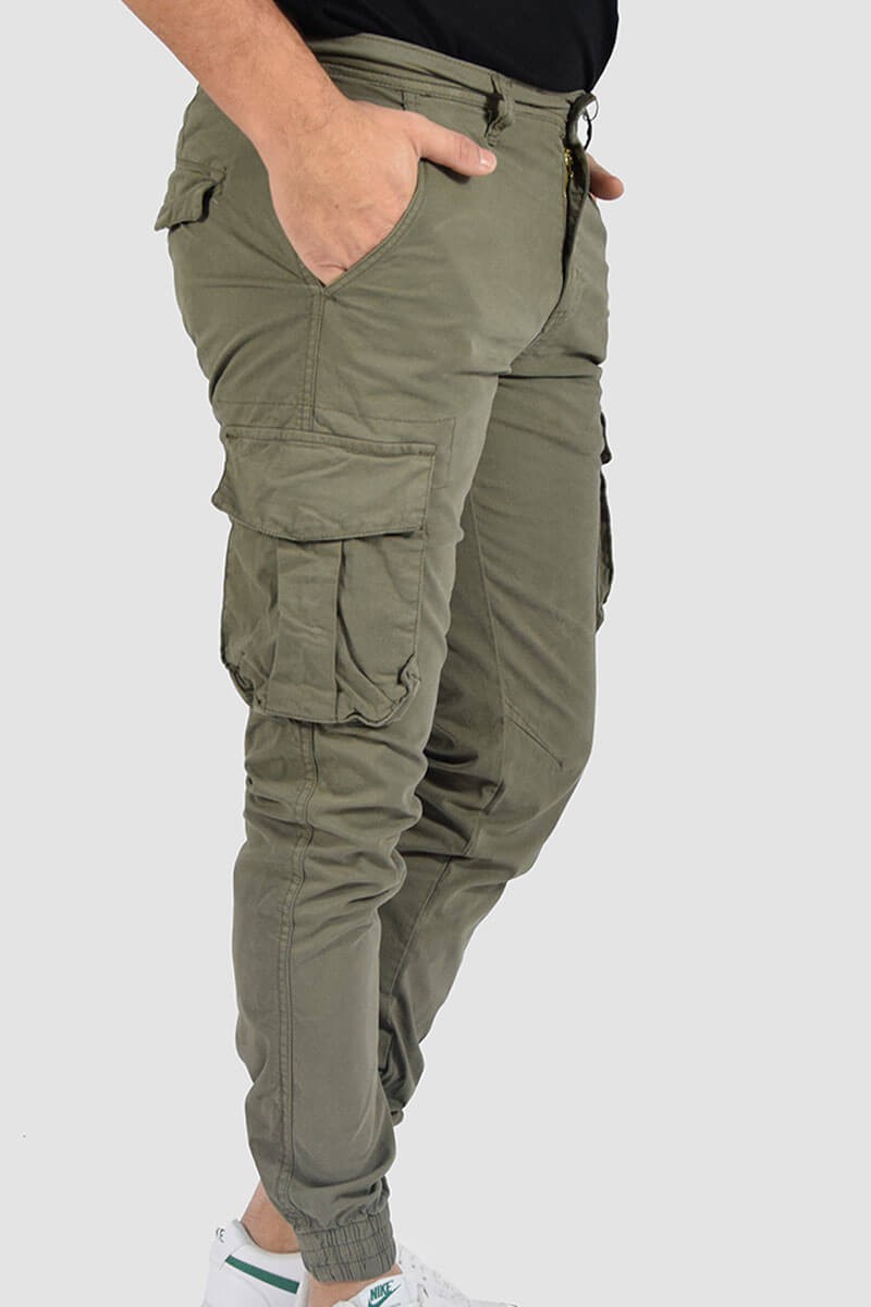 PANTALONI CON TASCONI E POLSINO