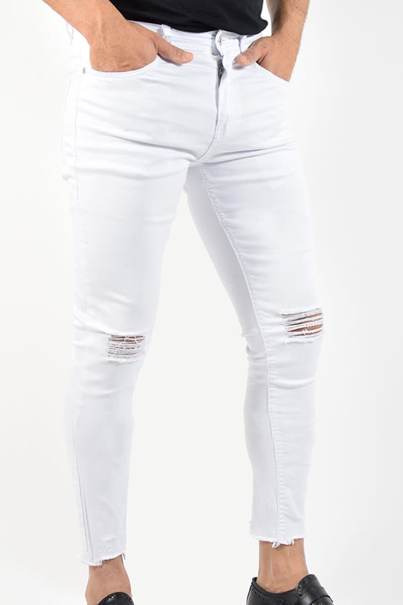 JEANS SKINNY CON STRAPPI ALLA CAVIGLIA