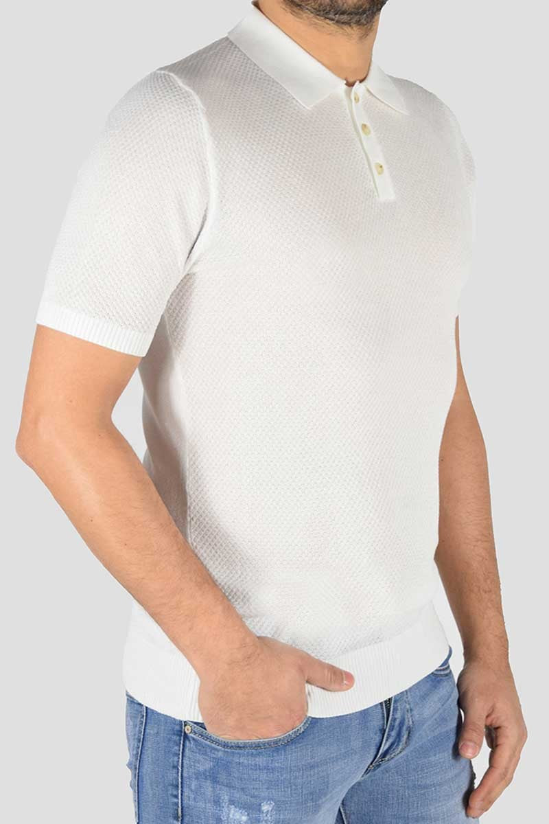 POLO IN MAGLIA MICROFANTASIA