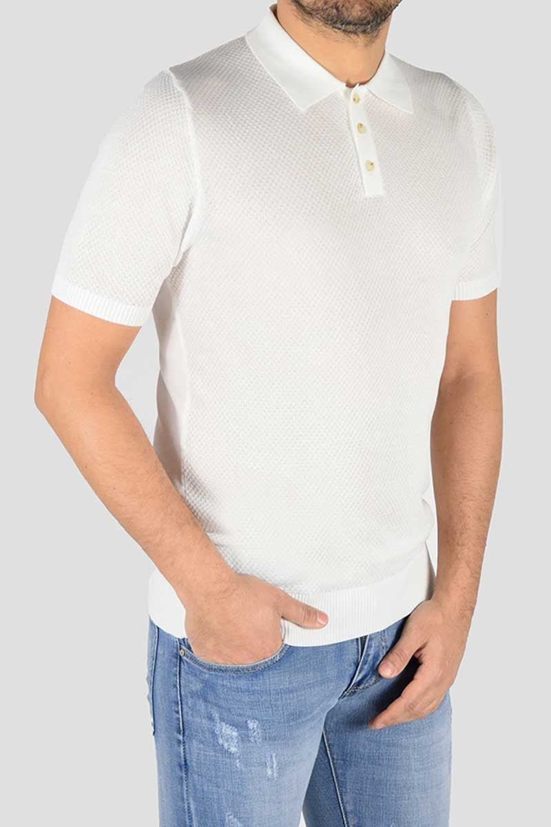 POLO IN MAGLIA MICROFANTASIA