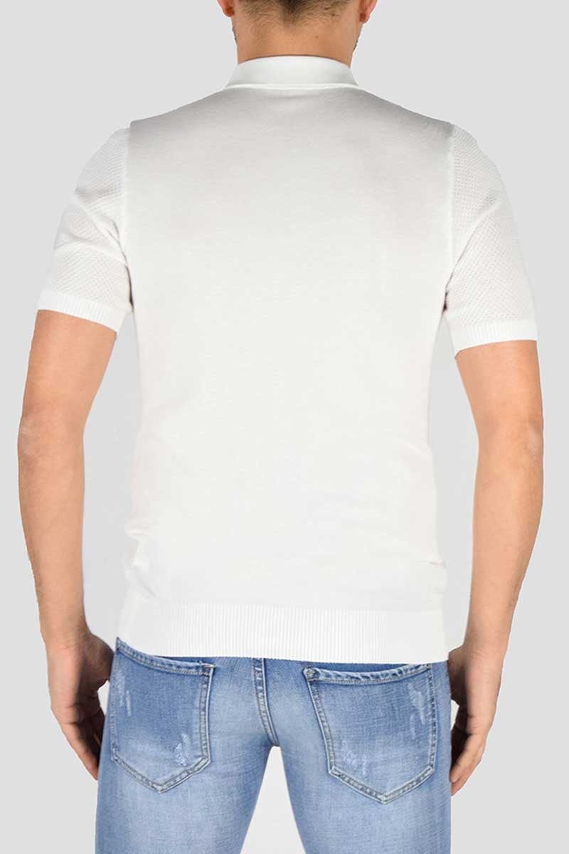 POLO IN MAGLIA MICROFANTASIA