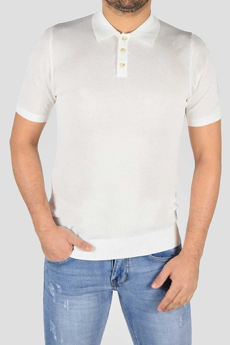 POLO IN MAGLIA MICROFANTASIA