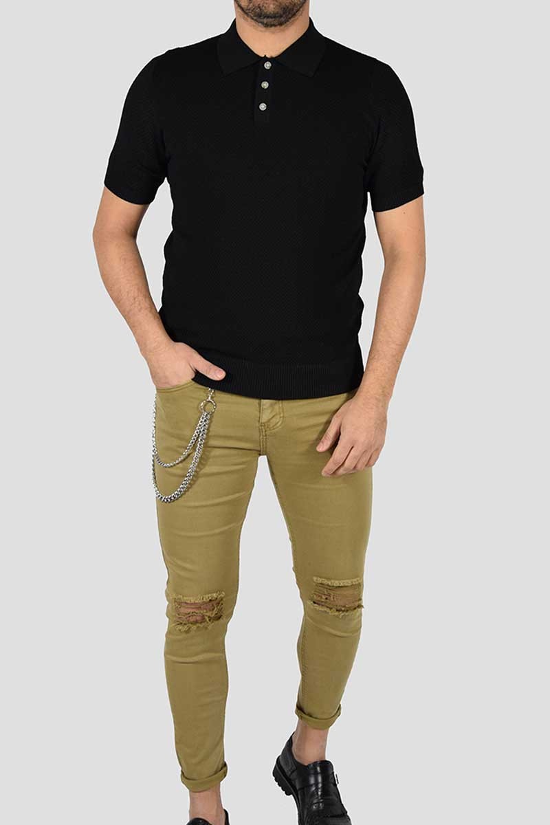 POLO IN MAGLIA MICROFANTASIA