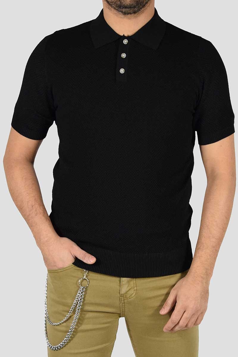 POLO IN MAGLIA MICROFANTASIA