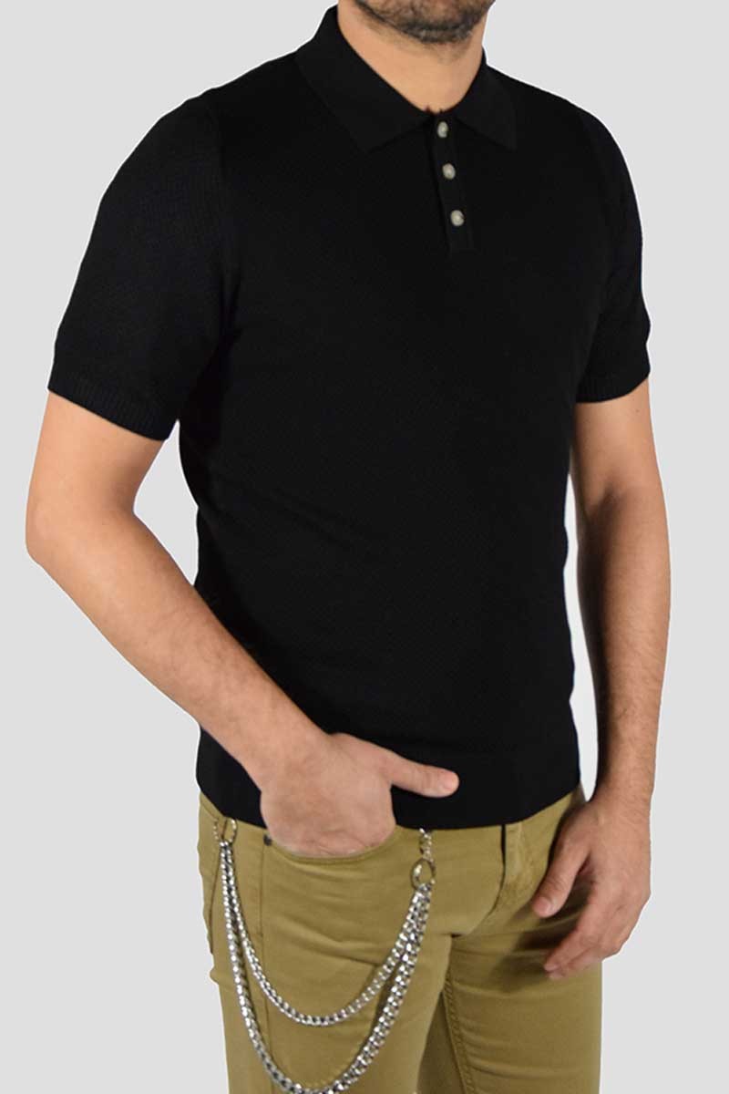 POLO IN MAGLIA MICROFANTASIA