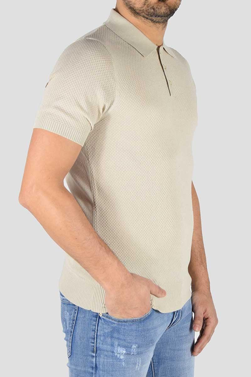 POLO IN MAGLIA MICROFANTASIA