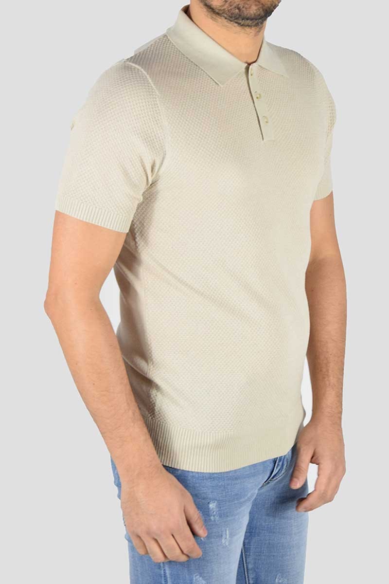 POLO IN MAGLIA MICROFANTASIA