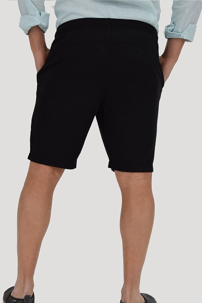 BERMUDA IN LINO CON LACCIO IN VITA